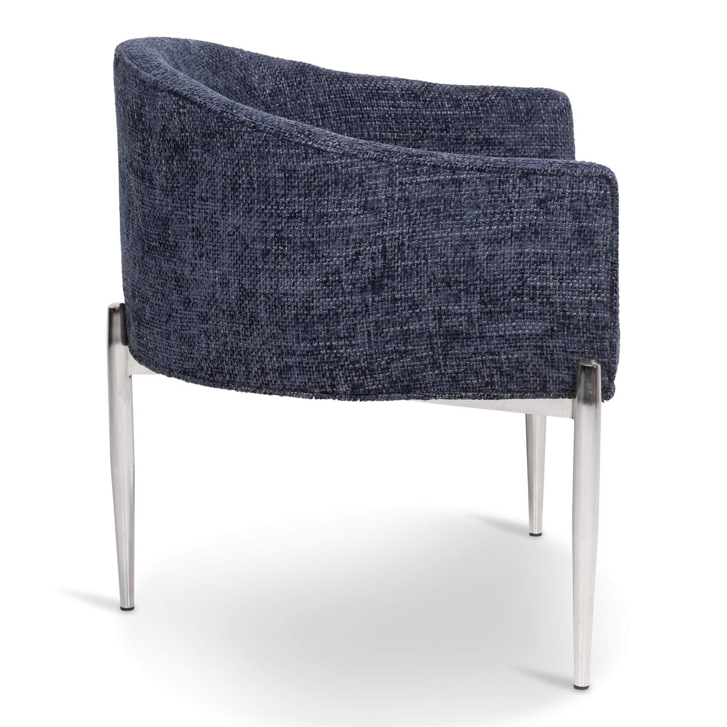 Art Deco Dining Chair in Knit Fabric